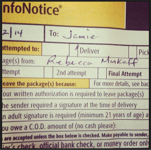 Instagram-UPS notice
