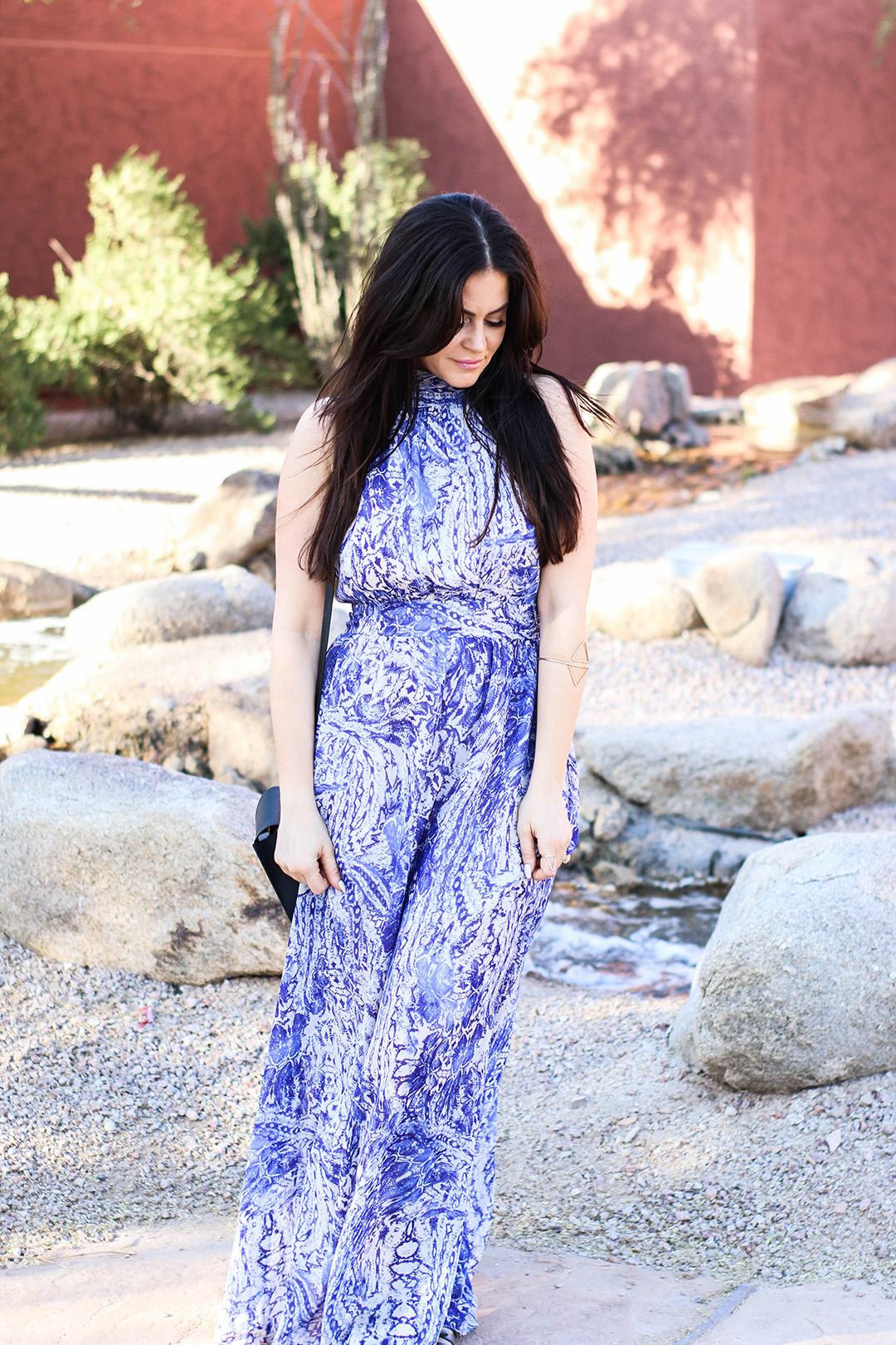 purple maxi dress