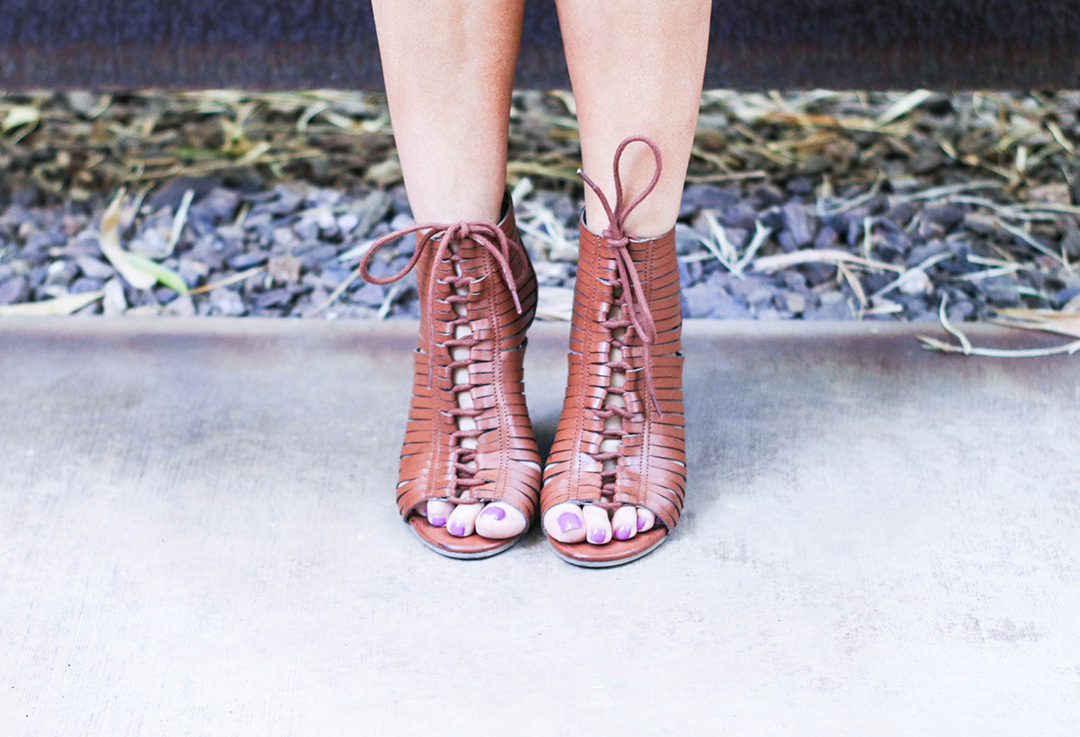 Lace Up Wedges
