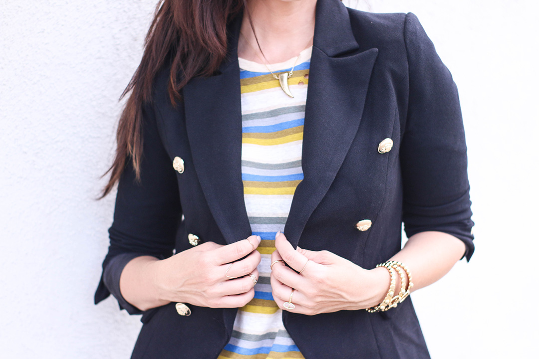 fall navy blazer